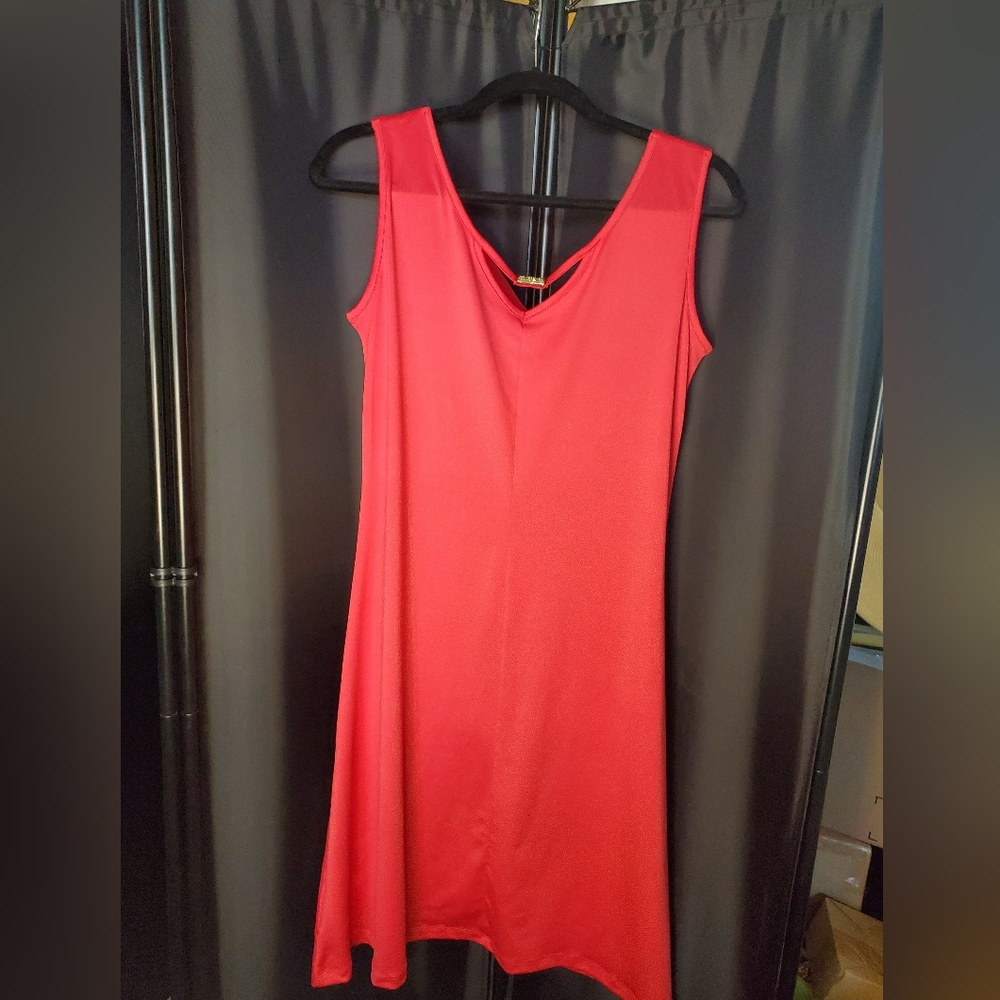 Signature Weekend Coral/Salmon Reversable Casual Dress